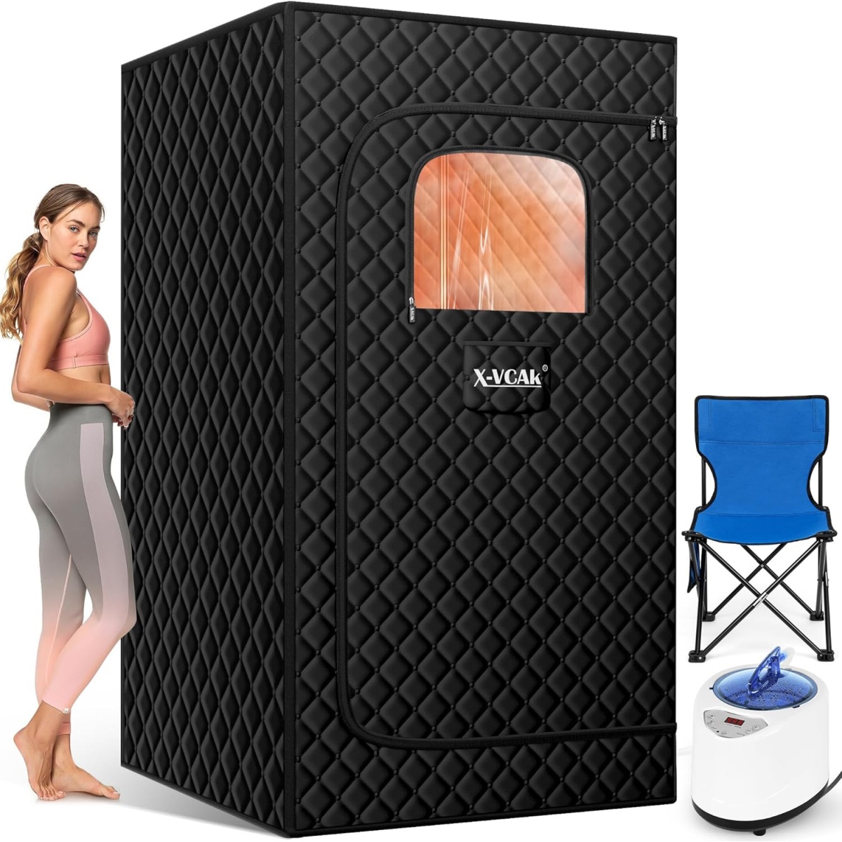 X-Vcak Portable Steam Sauna Box for Home